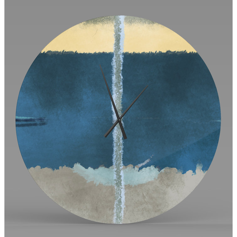 Ebern Designs Metal Wall Clock Wayfair